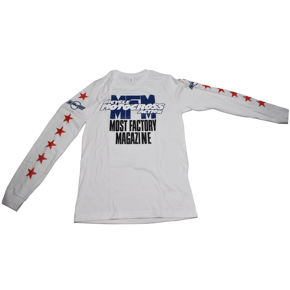 BMX Action Long Sleeve Jersey White