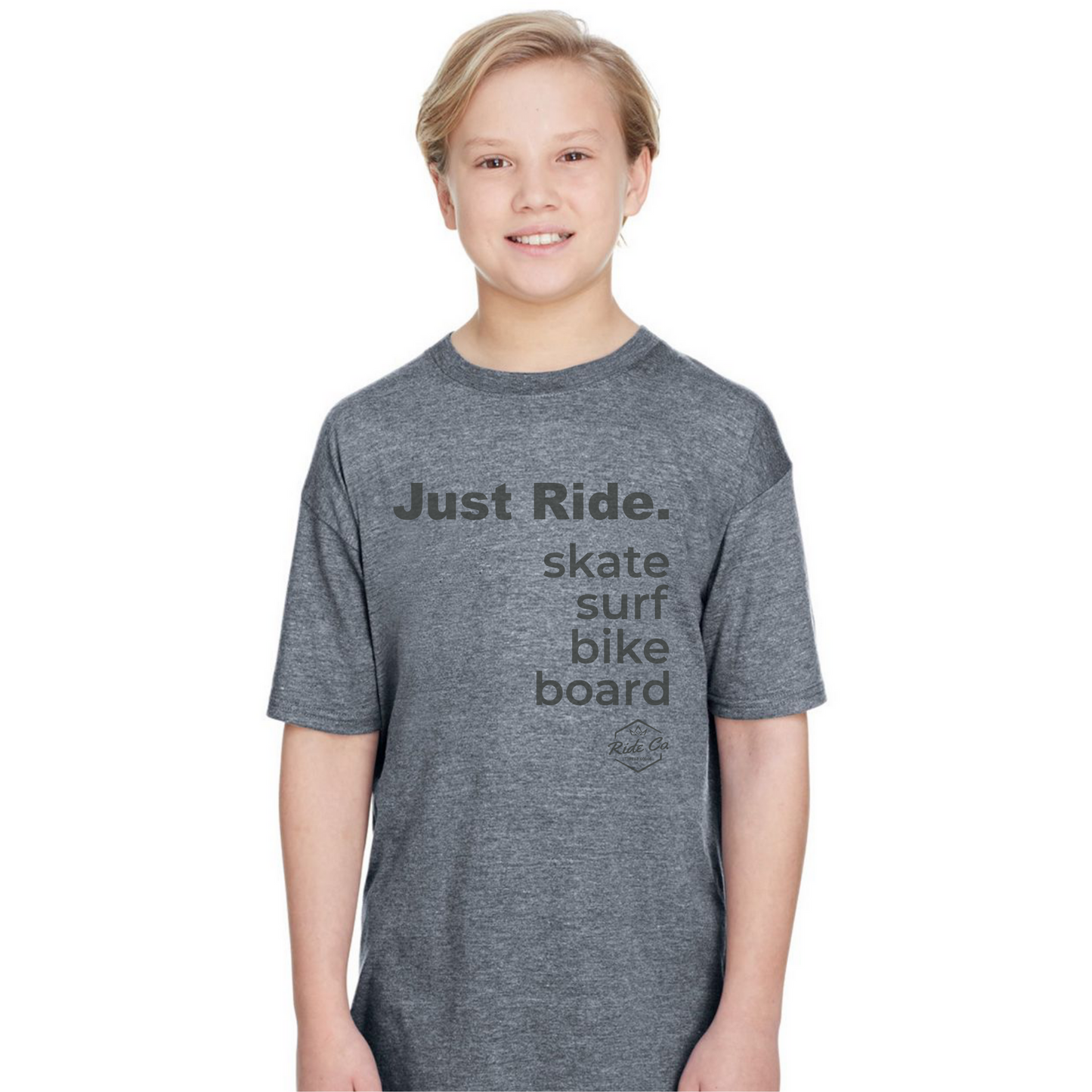 Ride Co. Einfach fahren. Jugend-T-Shirt