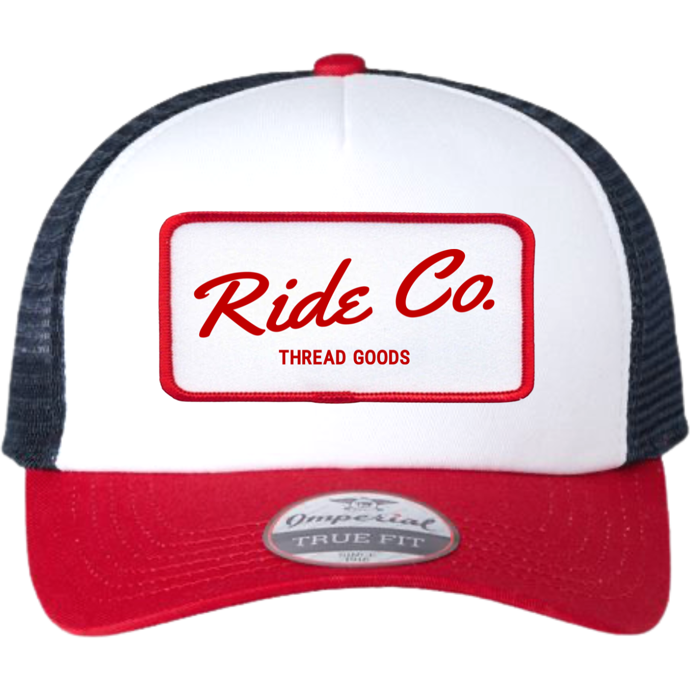 Ride Co. Vintage Red, White and Navy Snapback