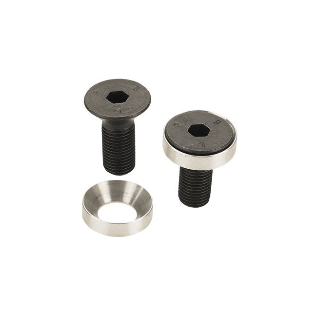 Profile Racing Solid Chromo Flush Bolt & Washer Set - For 19mm Axle