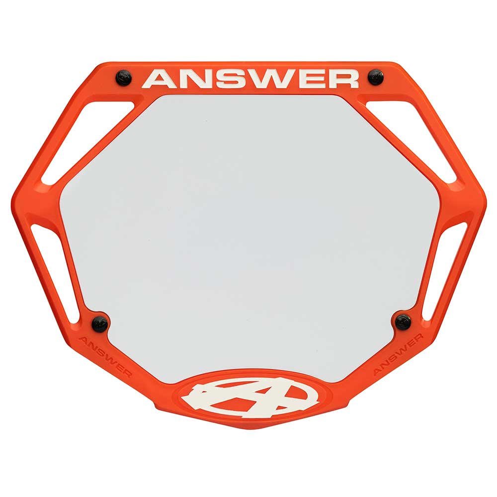 Answer BMX Pro 3D Number Plate